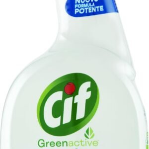 Cif Entkalker, Reinigungsspray für Bad mit Essig und Eukalyptus, 650 ml, zur Entfernung von Kalk- und Seifenrückständen, Reinigungsmitteln natürlichen Ursprungs, 100% biologisch abbaubarer Duft