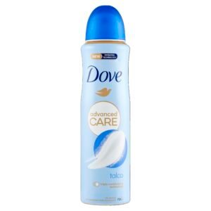 Dove Deospray Advanced Care Talk, mit feuchtigkeitsspendender und hautfreundlicher Formel, ohne Alkohol, trockene Haut bis zu 72 Stunden, Deodorant für Damen und Herren, 150 ml