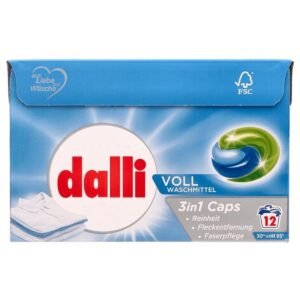 dalli 3 In 1 Waschmittel Caps Activ 12WL, 1 Packung