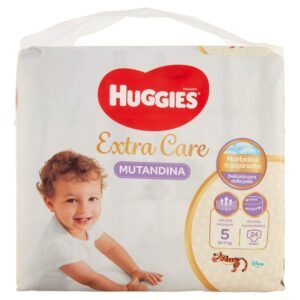 Huggies Extra Care, Windeln, Größe 5 (11-25 kg), atmungsaktiv, sehr saugfähig, Disney-Design, 24 Stück