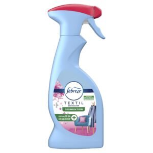 Febreze Textilerfrischer Spray (375 ml) Lenor Antibakteriell Pinke Nelken, Textilspray entfernt 99,9% der Bakterien und Gerüche aus nicht maschinenwaschbaren Textilien und hinterlässt Frischeduft
