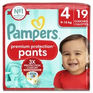 Pampers Premium Protection Pants Größe 4, 19 Windeln, 9kg-15kg (19 ks)