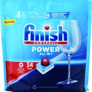 Finish Power All in One Reguläre Spülmaschinentabs, 34 Waschgänge, 544 g