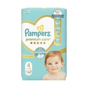 Pampers Windeln Große 4 (9-14kg), Premium Care Windeln, 68 Stück, Bester Komfort und Schutz empfindlicher Haut von Pampers