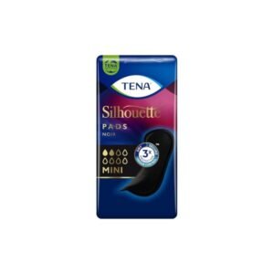 Tena - TENA Silhouette, Schwarz, Mini Inkontinenzeinlagen, 18 Stück