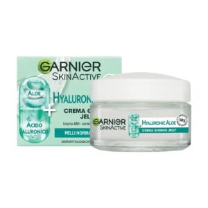 Garnier Gel-Creme für normale Haut, beruhigende Wirkung, angereichert mit Hyaluronsäure, Aloe Vera und Glycerin, hydratisierte Haut bis zu 48 h, Hyaluronic Aloe, 50 ml