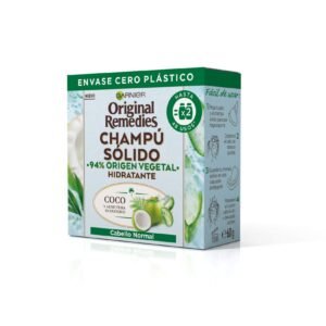 ORIGINAL REMEDIES champú sólido hidratante de coco 60 gr