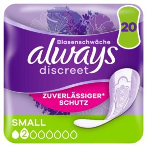 Always Discreet Inkontinenzeinlagen Für Frauen Small 20 Stück Rundumschutz Unglaubliche Diskretion