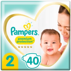 Pampers Premium Protection Größe 2 Windeln 4kg-8kg, 40 stück