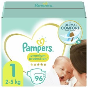 Pampers Premium Protection New Baby Windeln, Gr. 1 (25 kg), 96 Windeln