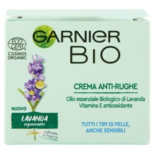 Garnier Bio Anti-Falten-Gesichtscreme, regenerierend, Anti-Aging, Lavendel-Formel, 50 ml, (Verpackung kann variieren)