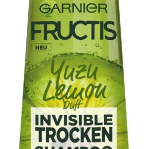 Garnier Trockenshampoo, Invisible, gegen platte, fettige Haare mit Volumen-Boost, frischer Zitrusduft, Yuzu Lemon, Fructis, 100 ml
