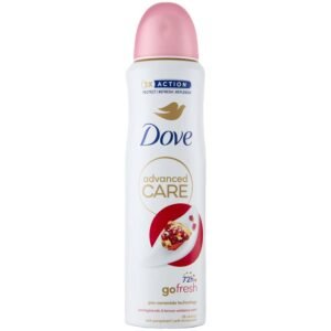Dove Advanced Care Go Fresh Granatapfel-Deodorant, mit feuchtigkeitsspendender und hautfreundlicher Formel, ohne Alkohol, trockene Haut bis zu 72 Stunden, Deodorant für Damen und Herren, 150 ml