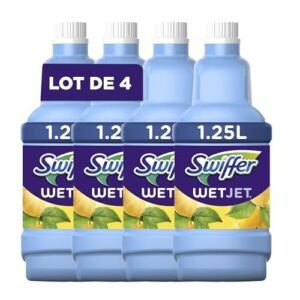 Swiffer Wetjet Lösung Nettoyante für Besen Spray, 4er Pack (4 x 1,25 l)
