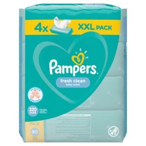 Pampers Feuchte Tücher Fresh Clean, 4 x 80 Tücher (320 Tücher)