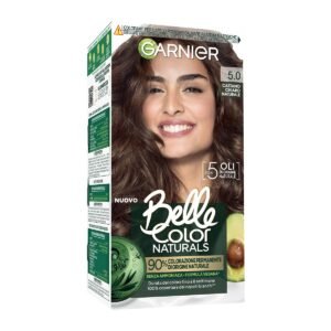 Garnier Belle Color Naturals Permanente Haarfarbe, für eine leuchtende Farbe bis zu 8 Wochen, ohne Ammoniak zu 90% natürlichen Ursprungs, natürliches Hellbraun 5.0