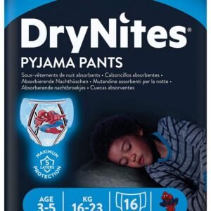 Huggies DryNites Nachthöschen, für Jungen, 3 - 5 Jahre (16 - 23 kg), 16 Stück