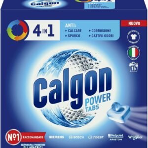 Calgon 4-in-1 Entkalkertabs für Waschmaschine, Frisch, 15 Stück
