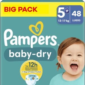 Pampers - Baby Dry - Große 5+ - Big Pack - 48 Stück - 12/17 KG