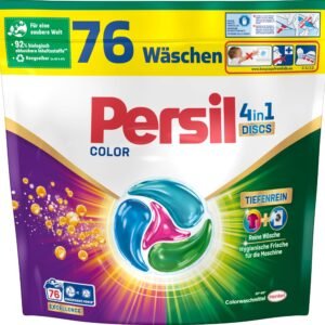 Persil Color 4in1 DISCS 76 Waschladungen, Waschmittel mit Tiefenrein Technologie, Colorwaschmittel für reine Wäsche und hygienische Frische für die Maschine