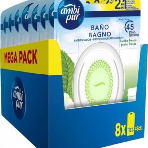 Ambi Pur Kontinuierliche Beseitigung und Vorbeugung von schlechten Gerüchen im Badezimmer mit frischer Wiese 1