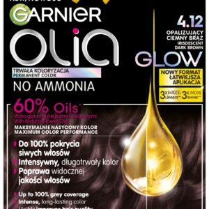 Garnier Olia 4.12, Irisierend Dunkelbraun, Permanente Farbgebung