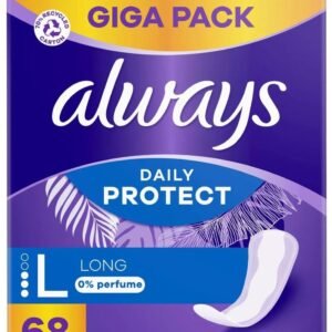Always Daily Protect, lang, 0 % Parfums, 68 Stück