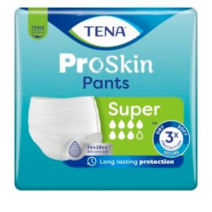 Tena Proskin Inkontinenzhöschen, Größe M, 4 Packungen mit 12 Stück, Pro-Skin Fit Pants