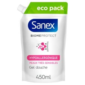 Sanex - BiomeProtect Dermo Hypoallergen - Duschgel - Stark Mikrobiom freundlich - Eco-Pack 450 ml