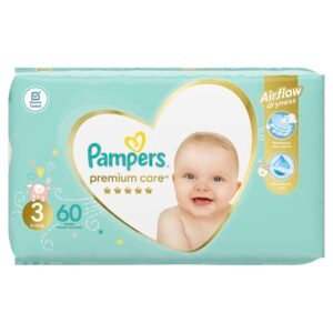 Pampers 274780 NEU 60 Windeln Pampers Premium Care Gr.3, 6-10 KG-Einweg-Windeln