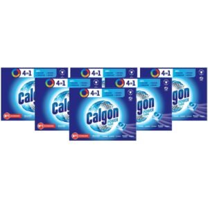 CALGON Antikalk-Tabletten für Waschmaschine, 4-in-1, 6 x 48 Tabs