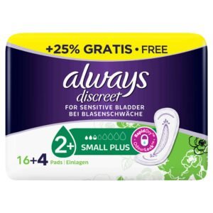 Always Discreet Einlagen Small Plus Bei Blasenschwäche, 20 Stück