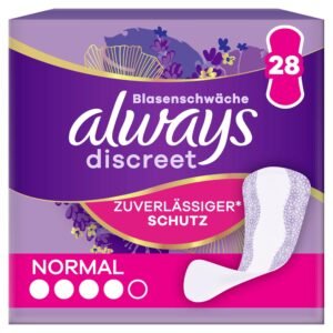 Always Discreet Inkontinenz-Slipeinlagen Normal (28 Binden) für Damen, starker Schutz, den Sie kaum spüren
