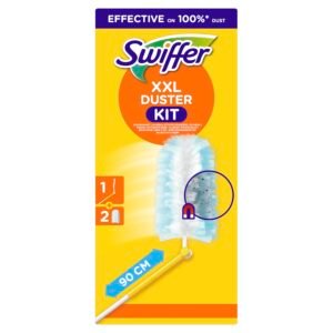 Swiffer Staubmagnet XXL (Handgriff + 2 Tücher) Staubwedel gegen Staub, Tierhaare und Allergene