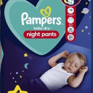 Pampers Trockene Nachthosen für Babys, Weiß, Größe 4 (40 Stück)
