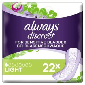 Always Discreet Inkontinenz-Einlagen Light 22 Bei Blasenschwäche, 8001090893253