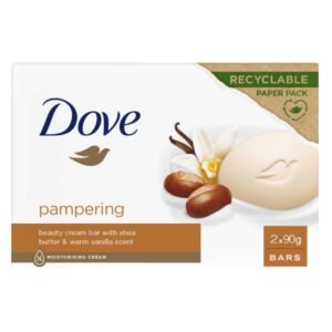 Dove Beauty Cream Bar Seife, fest, verschiedene Düfte, 2 x 90 g (1 Einheit, Vanille und Karité)