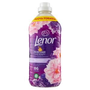 Lenor Weichspüler 86 Waschgänge Amethyst Rosa und Moschus-Noten, bietet langanhaltende Frische für ein frisches Bett bis zu 1 Woche