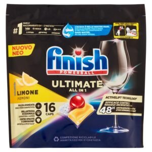 Finish Ultimate All In One Lemon Spülmaschinentabs 16 Waschgänge 206,4 g