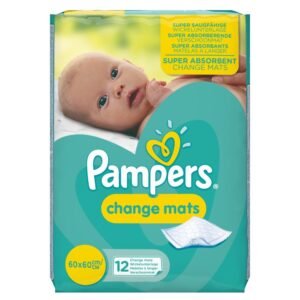 Pampers Change Mats Wickelunterlage, Einzelpackung, 1er Pack (1 x 12 Stück)