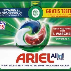 Ariel Universalwaschmittel All-in-1-Pods, 15 Waschladungen