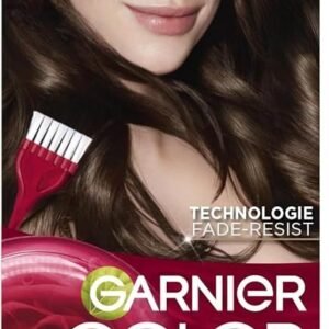 Garnier Color Sensation Coloration, Kastanienbraun 4.0, permanente Creme-Coloration, für alle Haartypen, Farbe bis zu 10 Wochen & deckt weißes Haar 100% ab