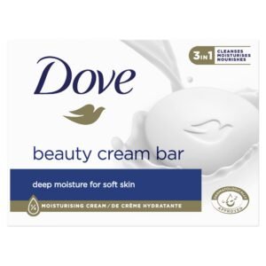 Dove Original Reinigungstablette für den täglichen Gebrauch mit 1/4 Feuchtigkeitscreme, die Ihre Haut weich macht, 2 x 90 g