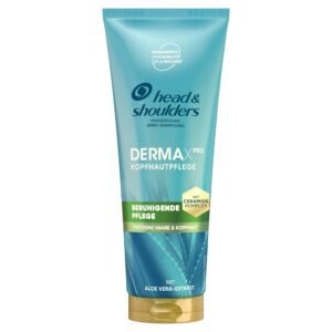 head & shoulders DermaXPro Beruhigende Pflege Leichte Spülung 220ml; Aloe Vera-Extrakt und Ceramide-Komplex; Spendet dem Haar Feuchtigkeit, Beruhigt Trockene, Juckende Kopfhaut, Schützt vor Schuppen