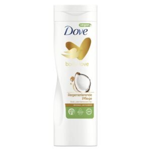Dove Body Love Body Lotion Regenerierende Pflege für trockene Haut mit Kokos- und Mandelduft 400 ml 1 Stück