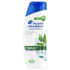 Head & Shoulders Refreshing Tea Tree Anti-Schuppen-Shampoo 300ml Zur Täglichen Anwendung. Bis Zu 100% Schuppenschutz, Klinisch Getestet. Für Jeden Haar- Und Kopfhauttyp. Sauberes Frischegefühl