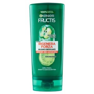 Garnier Fructis Stärkender Conditioner für sprödes Haar, gegen Haarbruch, stärkende Wirkung, mit Apfel-Extrakt und Niacinamid, regeneriert die Stärke, 200 ml
