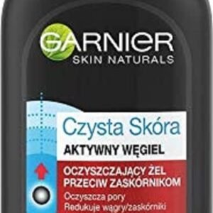 SKIN NATURALS CZYSTA SKORRA INTENSIVE AKTYWNY WGIEL ŻEL OCZYSZCZAJGO CY DO TWARZY Z POMPKGO