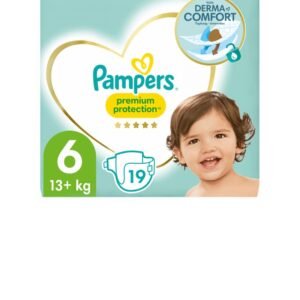 Pampers Baby Windeln Größe 6 (13+ kg), Premium Protection, 19 Stück