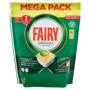 Fairy Original Geschirrspülmittel Zitrone, 62 Kapseln, 837 g
